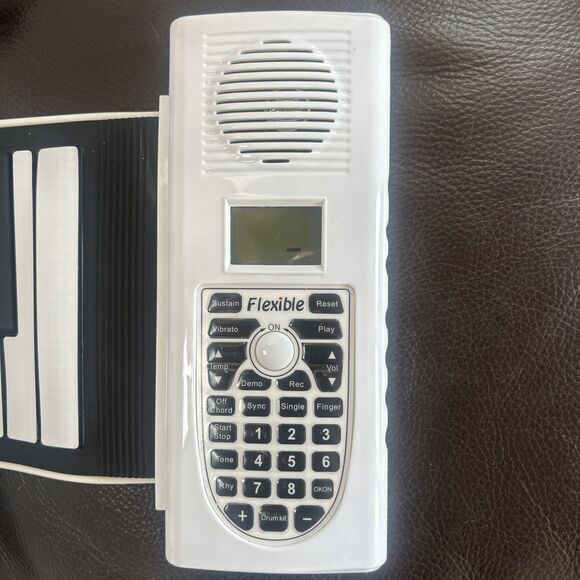 61 Keys Roll Up Soft Silicone Electronic Piano Keyboard Built-in Speaker - Picture 5 of 7